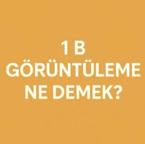 1 b görüntüleme
