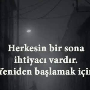 yeniden başlamak sözleri